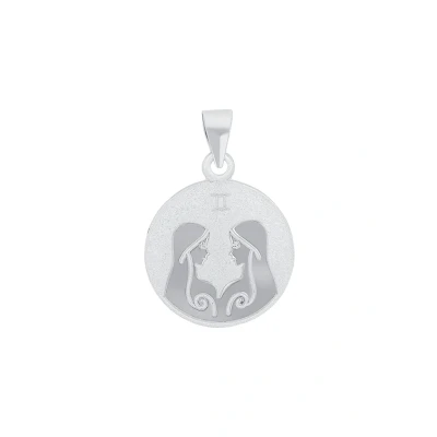 Abbildung von amor Unisex Zwillinge Charm, Größe: One Size, Silber