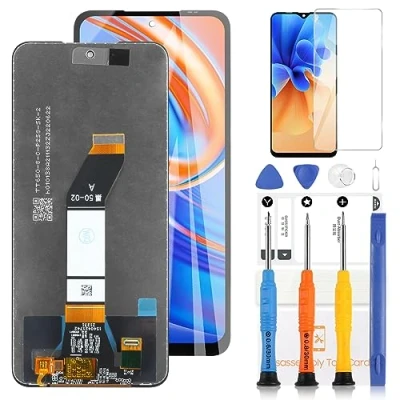 Abbildung von LADYSON Ersatzbildschirm für Xiaomi Redmi 10 4G 21061119AG 21061119DG 21061119AL, LCD Display, Touchpanel, Glas, Digitizer, Montageset mit Werkzeug (schwarz, kein Rahmen)