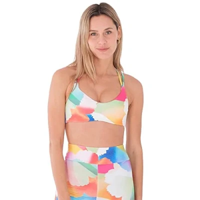 Abbildung von Hurley Damen Sundance High Neck Top Bikinioberteil, Sonnentanz, L