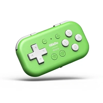 Abbildung von 8Bitdo Micro Bluetooth Gamepad Pocket sized Mini Controller for Switch, Android, and Raspberry Pi, Support Keyboard Mode (Green)