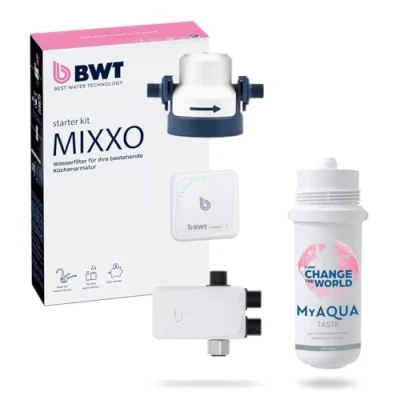 Abbildung von BWT MIXXO starter kit Taste Untertisch Wasserfilter für bestehende Küchenarmatur Soft Filterkartusche Wasser ohne störende Geschmacksstoffe