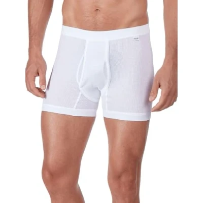 Abbildung von Huber Herren Pant kurzes Bein mit Eingriff Hipster, Weiß (Weiss 0500), X Large (Herstellergröße: XL)