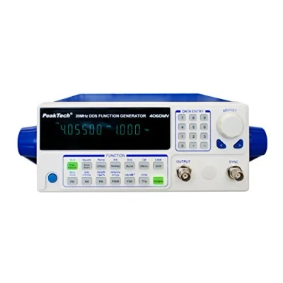 Abbildung von PeakTech Funktionsgenerator 10µHz 20MHz mit 10W Leistungsverstärker / Fernsteuerung über USB FM, AM, PM, PWM, FSK Modulation, 1 Stück, P 4060 MV