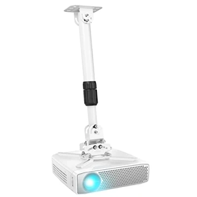 Abbildung von Duronic Beamer Deckenhalterung, (PB06XL Halterung, Projektor Universal Wandhalterung, Halterung für Video Projektor, drehbar und schwenkbar, Heimkino, Traglast bis zu 13,6 kg, 360 Rotation)