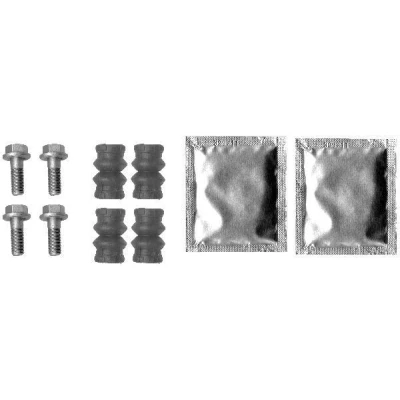 Abbildung von TEXTAR 82063500 Zubehörsatz, Bremssattel AUDI: A8 D3, A6 C5 Avant, A4 B7 VOLKSWAGEN: Multivan 5 (7HM, Phaeton, OPEL: Vivaro A Kastenwagen