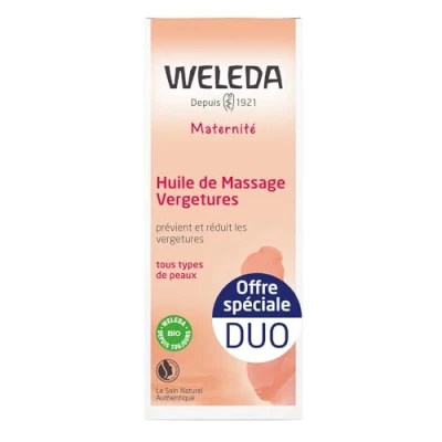 Abbildung von WELEDA Bio Mama Schwangerschaft Body Butter vegane Naturkosmetik Babybauch Massage Körperbutter zur Dehnungsstreifen Vorbeugung. Hautpflege Körpercreme mit Sheabutter &amp; Kakaobutter (1x 150ml)
