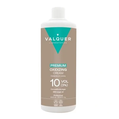 Abbildung von Valquer Profesional Oxygenated Premium Ultra Creamy 3% (10 vol). Sauerstoffhaltiges Wasser für Farbstoffe. permanente Haarfärbung 1000 ml