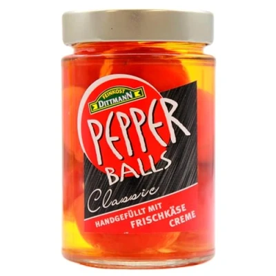 Abbildung von Feinkost Dittmann Pepper Bals mit Frischkäse gefüllt, 6er Pack (6 x 290g)