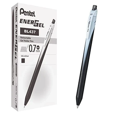 Abbildung von Pentel BL437 Energel Slim Roller Auslöser 0,7 mm Schwarz