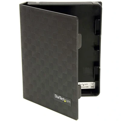 Abbildung von StarTech.com 2,5&quot; Antistatische Festplatten Aufbewahrungsbox/Schutzgehäuse HDD Schutzhülle (6,4cm) Schwarz 3er Pack
