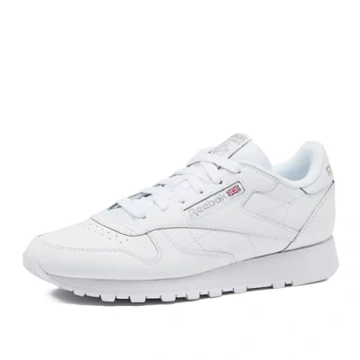 Abbildung von Reebok Classic Leather Unisex Sneaker low, Größe: 47, White Leder und textil