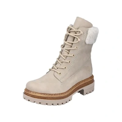 Abbildung von Rieker Snowboot/Winterstiefel, Damen, Größe: 37, Beige Schuhe