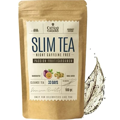 Abbildung von SLIM TEA Abnehmen Schnell &amp; Fettverbrenner, Abendtee, Rooibos Tee lose, Ingwer, Löwenzahn, Hibiskus, Schachtelhalm, Sternanis, Fenchel, Maracuja, Kardamom, Antioxidantien Natürliche Zutaten 100g