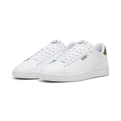 Abbildung von PUMA Erwachsene Smash 3.0 L Sneakers 44, White Wild Willow Green