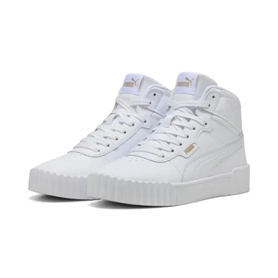Abbildung von PUMA Damen Carina 3.0 Mid Sneaker, Weißes Gold, 41 EU