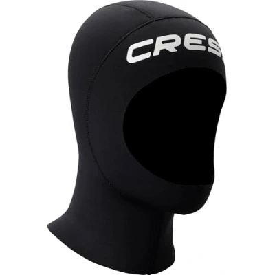Abbildung von CRESSI Unisex Adult Resilient Hood 3mm M Kopfhauben aus 3 mm dickem schwarzem, doppelt gefüttertem Neopren,