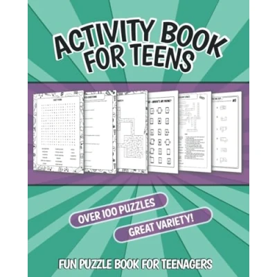 Abbildung von Activity Book for Teens: Fun Puzzle Teenagers; Word Searches, Crosswords, Mazes, Cryptograms, Unscramble, Sudoku, Trivia, and More!