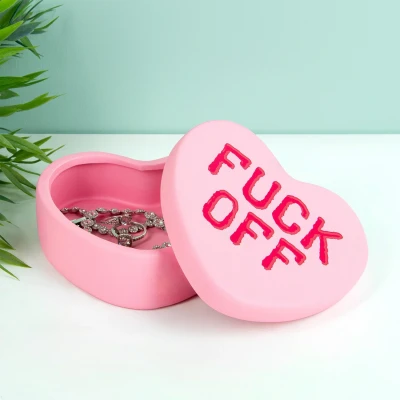 Abbildung von bitten Aufbewahrungsbox Fuck Off Valentinstag Deko Herzbox