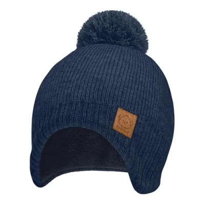 Abbildung von Baby Mütze, Mützen für Jungen, Mädchen Wintermütze Neugeborene, Beanie Kinder, Babymütze Mütze Mädchen, Säuglings Hut, Kinder (Navy)