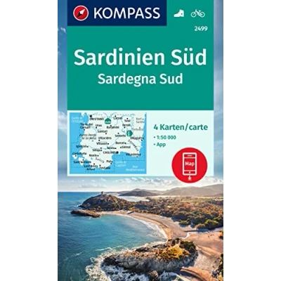 Abbildung von KOMPASS Wanderkarten Set 2499 Sardinien Süd / Sardegna Sud (4 Karten) 1:50.000: inklusive Karte zur offline Verwendung in der App. Fahrradfahren.