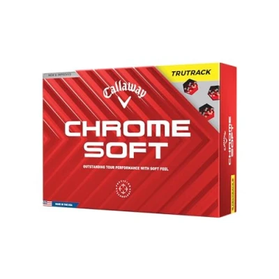 Abbildung von Callaway Chrome Soft 2024 Yellow Golf Balls TruTrack