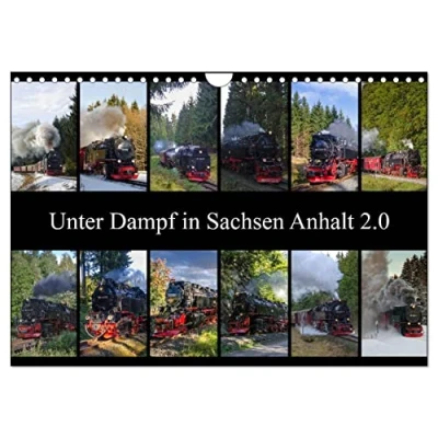 Abbildung von Unter Dampf in Sachsen Anhalt 2.0 (Wandkalender 2025 DIN A4 quer), CALVENDO Monatskalender