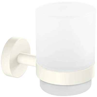 Abbildung von tesa Zahnputzbecher MOON Zahnputzbecherhalter, (Set, 1 St), weiß 9,6 cm : 7 10,9