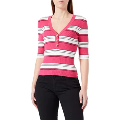 Abbildung von Morgan Damen 231 Mino Pullover, Fuchsia/Elfenbein, XL