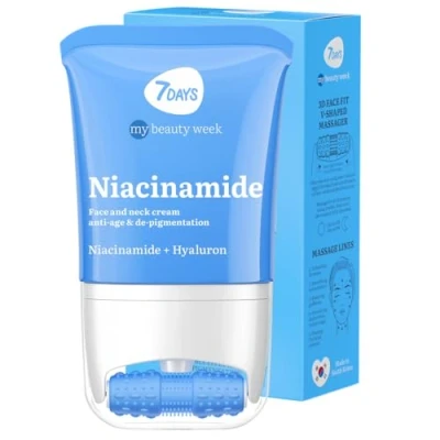 Abbildung von 7Days Feuchtigkeitsspendende Gesichtscreme mit Niacinamid koreanische Hautpflege straffende Creme für Gesicht und Hals Gesicht, Dekolleté, Anti Aging Pigmentierung