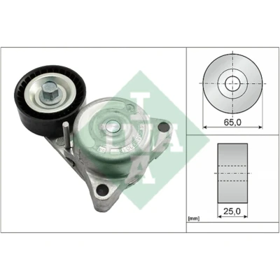 Abbildung von INA 534 0638 10 Spannarm, Keilrippenriemen MERCEDES BENZ: E Klasse Limousine, T modell, G SUV