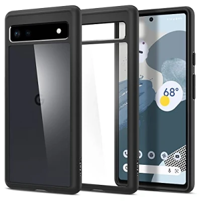 Abbildung von Spigen Ultra Hybrid Hülle Kompatibel mit Google Pixel 6a Schwarz