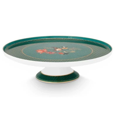Abbildung von PIP STUDIO Winter Wonderland mini Kuchenplatte bird green 21c