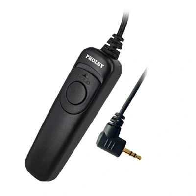 Abbildung von PHOLSY C6 Kabel Kamera Fernauslöser Auslöser für Canon R10 R6 R8 90D 250D 760D 850D SX70HS; Olympus E M1X M1 II III M5 III; Fuji GFX100 GFX50R X Pro3 XT3 XT4 XT5 XT30 A7 E1