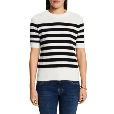 Abbildung von Esprit CREW Tshirt print, Damen, Größe: 34, Off white