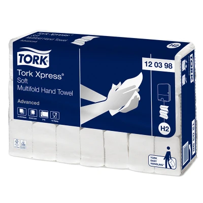 Abbildung von Tork Xpress Multifold weich weiß H2 2 lagig 21 x 180 Stück Tücher