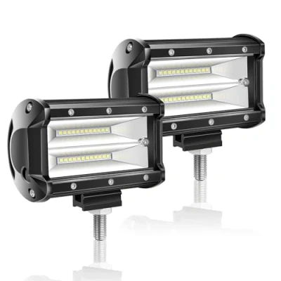 Abbildung von Willpower 2pc Led Scheinwerfer 5‘’ 13cm 72W Arbeitsscheinwerfer 12V 24V Zusatzscheinwerfer Auto Flutlicht Rückfahrscheinwerfer Wasserdicht für Offroad Traktor SUV UTV ATV