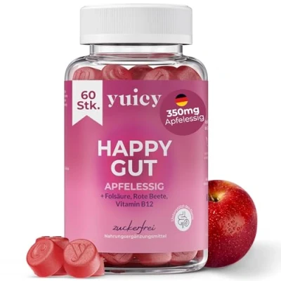 Abbildung von yuicy Body Glow Apfelessig Fruchtgummies für Keto Diäten &amp; Darmgesundheit Gummies, 60,00 St., 210 g