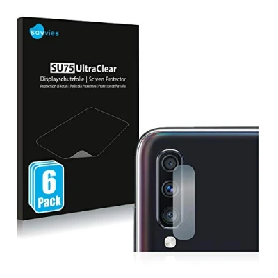 Abbildung von Savvies 6 Stück Schutzfolie für Samsung Galaxy A70 (NUR Kameraschutz) Displayschutz Folie Ultra Transparent