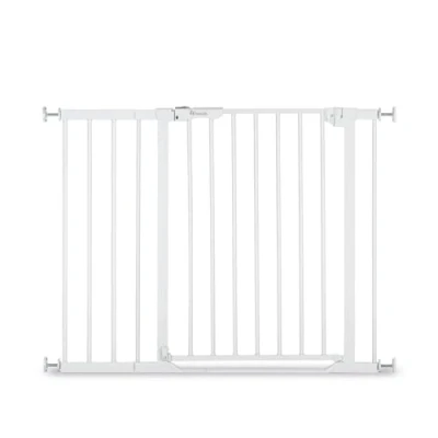 Abbildung von Hauck Türschutzgitter Clear Step Autoclose 2 Set inklusive Verlängerung 21 cm, White, auch als Treppenschutzgitter verwendbar, 96 101 flacher Durchgang