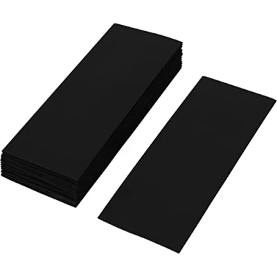 Abbildung von ISOLATECH 20 Stk PVC Schrumpfschlauch geschnittene 72mm Stücke schwarz ohne Kleber Flachmaß 30mm (Ø19,1mm) Schrumpfverhältnis 2:1 zum Isolieren von 18650 Akku Batterien unbeschriftet (Ø19,1mm 72mm)