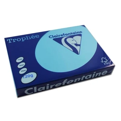 Abbildung von 5 x Clairefontaine Kopierpapier Trophee A4 120g/qm VE=250 Blatt royalb