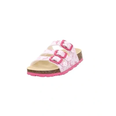 Abbildung von Superfit Fussbettpantoffel Pantoffeln, Weiß/Pink 1040, 37 EU Weit