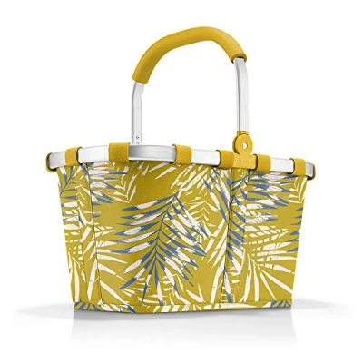 Abbildung von reisenthel carrybag Jungle Curry Stabiler Einkaufskorb mit viel Stauraum und praktischer Innentasche Elegantes wasserabweisendes Design