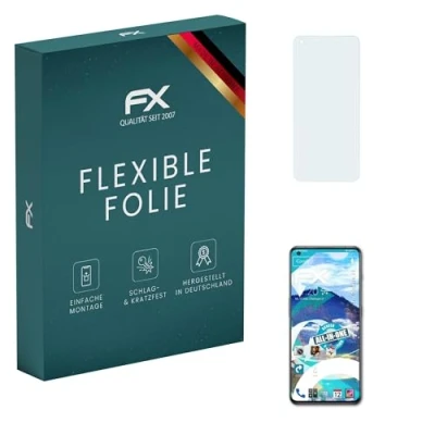 Abbildung von atFoliX Schutzfolie kompatibel mit OnePlus 11 Folie, ultraklare und flexible FX Displayschutzfolie (3X)