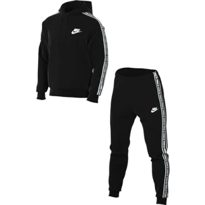 Abbildung von Nike Sportswear CLUB SUIT Trainingsanzug, Herren, Größe: Small, Black/white