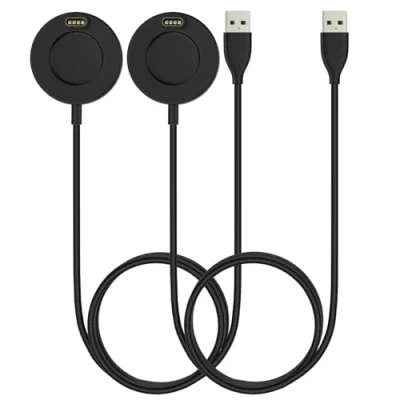Abbildung von MoKo 2Stück Ladekabel Kompatibel mit Garmin Vivoactive 3/4/4S/Fenix 7/7S/7X/6/6S/6X Pro/5/5S/5X Plus/Forerunner 45/245/745/945/Venu 2/2 Plus/2S/Instinct,Ersatz Ladestation USB Daten Sync Ladegerät,Scw