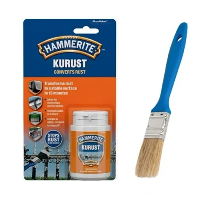 Abbildung von Hammerite Kurust Metall Rostentferner keine Grundierung oder erforderlich und Pinsel