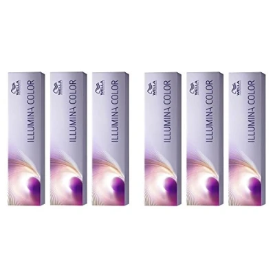 Abbildung von Wella Illumina Color 10/38 hell lichtblond gold perl 6 x 60 ml Haarfarbe IC