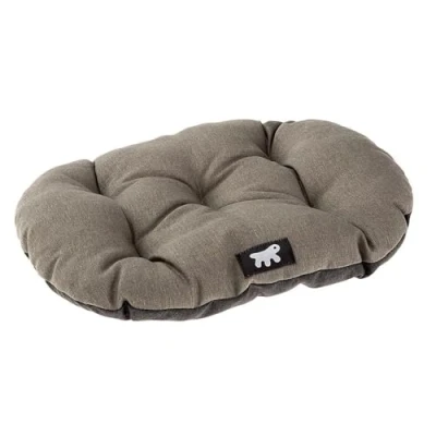 Abbildung von Ferplast Hundebett Relax, Hundekissen, Katzenkissen, Hundematte für Hundehütten und Autos waschbar aus Baumwolle mit weicher Polsterung, 55 x 36 cm. Braun