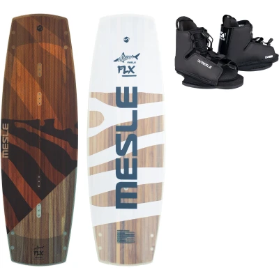Abbildung von Wakeboard Set FLX 132 cm mit Duro Bindung Seilbahn Flexboard Kinder